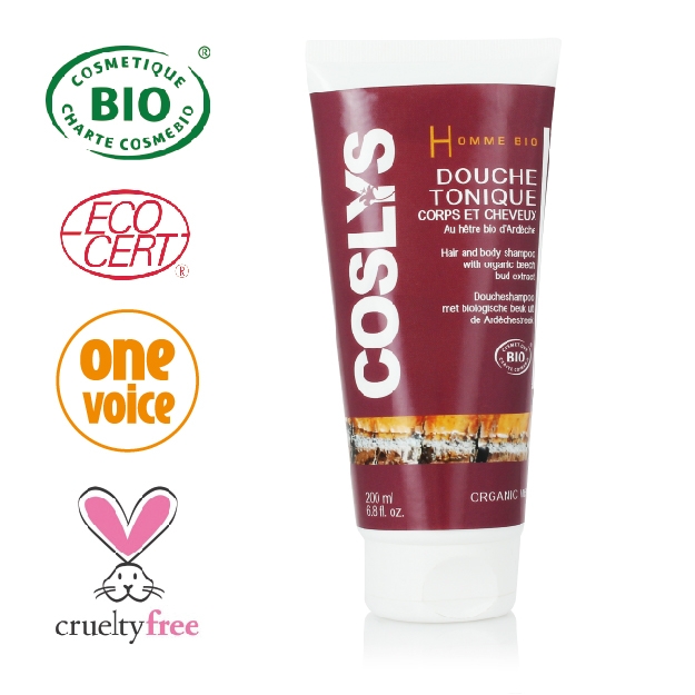 COSLYS Organik Sertifikalı Kayın Tomurcuğu İçerikli Erkeklere Özel Saç ve Vücut Şampuanı